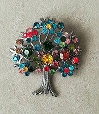 Lebensbaum brosche silber gebraucht kaufen  Recklinghausen