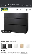 Chest drawers malm for sale  LONDON