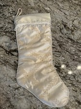 Christmas stocking beige for sale  New Richmond