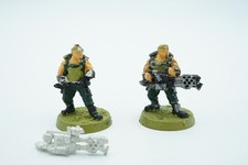 Warhammer 40k Gwardia Imperialna Catachan Heavy Flamers zestaw 2 metalowych miniatur na sprzedaż  PL