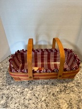 Longaberger May cesta Rose Series 1991 forro e inserção de plástico comprar usado  Enviando para Brazil