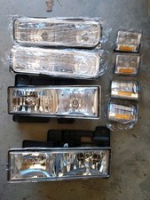 Faróis e lâmpadas de canto para-choque novos 1994-1998 GMC C10 C/K Sierra todos os 8 incluídos, usado comprar usado  Enviando para Brazil