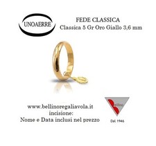 Fede nuziale unoaerre usato  Avola