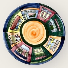Usado, Placa de cerâmica decorativa colorida pintada à mão decoração de parede cozinha artística exclusiva comprar usado  Enviando para Brazil