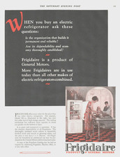 Usado, 1926 FRIGIDAIRE Geladeira Cozinha Vintage IMPRESSÃO ANÚNCIO elétrico antigo família GE comprar usado  Enviando para Brazil