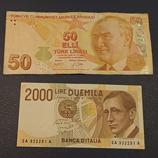 Vecchie banconote turchia usato  Riolo Terme