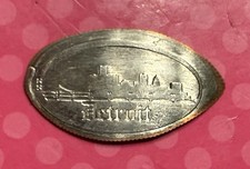 Moeda de dez centavos prensada alongada Detroit Skyline Michigan não centavo comprar usado  Enviando para Brazil
