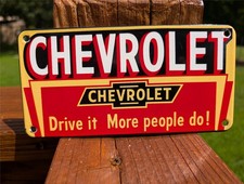 Thick porcelain chevrolet for sale  USA