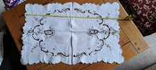 Vintage linen rectangular for sale  POTTERS BAR