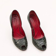 Używany, Cesare Paciotti Czółenka Python Skóra Peep-Toe Szpilki Obcasy Rozmiar EU 37 / US 7 na sprzedaż  PL
