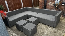 Grey rattan garden for sale  LEEDS