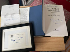 Margaret thatcher autographs for sale  MANCHESTER