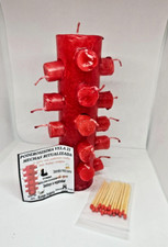 VELA 21 MECHAS RITUALIZADA ROJO / 21-WICK VELA VERMELHA DESTRUIR BRUXARIA comprar usado  Enviando para Brazil