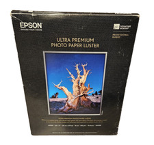 Papel fotográfico Epson Ultra Premium LUSTER 8,5" x 11" (50) folhas e (15) 4" x 6,25" comprar usado  Enviando para Brazil