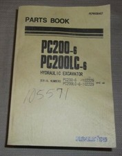 KOMATSU PC200-6 PC200LC-6 PEÇAS DE ESCAVADEIRA MANUAL LIVRO CATÁLOGO S/N 102229-UP comprar usado  Enviando para Brazil