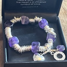 Charmology amethyst bracelet for sale  STAMFORD