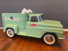 Vintage 1965 Tonka Farms Laurel Green Horse Hauler Truck com 2 cavalos Tonka comprar usado  Enviando para Brazil