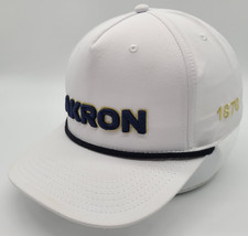 Boné Akron com zíper branco boné americano Snapback corda azul marinho soletrar 1870 lado comprar usado  Enviando para Brazil