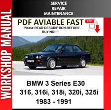 BMW 316 316i 318i 320i 325i 1983 - 1991 MANUAL DE OFICINA DE REPARO DE SERVIÇO comprar usado  Enviando para Brazil