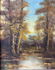 painting stream oil summer for sale  Saint Petersburg