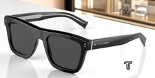Óculos de sol masculino Dolce & Gabbana DG4420 501 87 preto cinza escuro 52 mm comprar usado  Enviando para Brazil