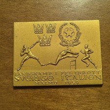 Placchetta gara internazionale usato  Roma