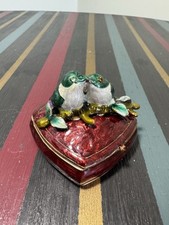 Enamelled love birds for sale  LONDON