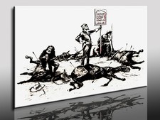 Graffiti banksy bild gebraucht kaufen  Velten
