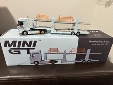 Mini GT 1:64 Mercedes-Benz Actros com reboque transportador de carro #214 comprar usado  Enviando para Brazil