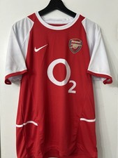 Camisa de futebol Arsenal Home 2002 futebol Nike Jersey O2 rara masculina tamanho M comprar usado  Enviando para Brazil
