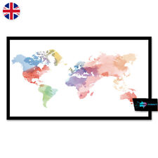 Cartaz aquarela mapa do mundo impressão A4 A3 arte de parede decoração moda linda 1403 comprar usado  Enviando para Brazil