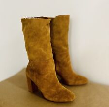 Caramel suede boots for sale  San Francisco