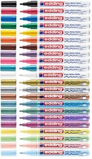 Edding 751 Marcador de Pintura Creative Brillante 1-2mm Lápiz Paint Todos comprar usado  Enviando para Brazil