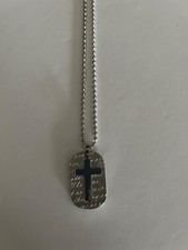 Colgante de acero inoxidable con cadena de cuentas segunda mano  Embacar hacia Mexico
