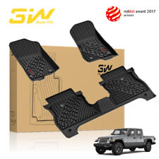 Tapetes de assoalho 3W para Jeep Gladiator 2020-2025 forro de assoalho de carro Thorex™ com logotipo vermelho comprar usado  Enviando para Brazil