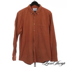 Camisa portuguesa flanela âmbar marrom veludo com nervuras 1 bolso botão para baixo GG sem reserva, usado comprar usado  Enviando para Brazil