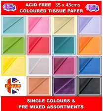 Coloured tissue paper for sale  ISLEWORTH