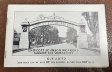 Endicott johnson booklet for sale  Vestal