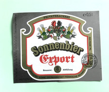 Bieretikett brauerei sonne gebraucht kaufen  Forchheim