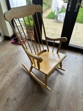 Vintage wooden rocking for sale  LONDON