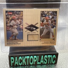 2002 Fleer Greats Dueling Duos Fisk / Johnny Bench Jogo Taco Usado #DD-CF1 B3 comprar usado 2002 Fleer Greats Dueling Duos Fisk / Johnny Bench Jogo Taco Usado #DD-CF1 B3 comprar usado  Enviando para Brazil