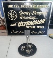 Placa espelhada vintage GE tubos de imagem ultracolor publicidade banco de mesa comprar usado  Enviando para Brazil