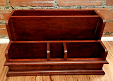 Organizador de mesa de madeira cereja – Rack de cartas com 5 compartimentos, artesanal, pesado, 15" de largura comprar usado Organizador de mesa de madeira cereja – Rack de cartas com 5 compartimentos, artesanal, pesado, 15" de largura comprar usado  Enviando para Brazil