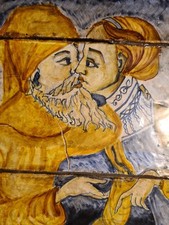 Antica piastra maiolica usato  Torino