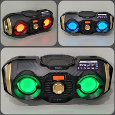Alto-falante Philips Bluetooth Boombox rádio sem fio portátil USB AUX CD PX840 PX8 comprar usado  Enviando para Brazil