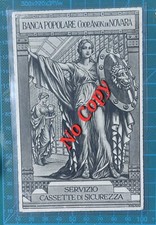 Cartolina cassette sicurezza usato  Novara