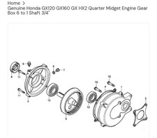 Genuine honda gx120 for sale  Rialto