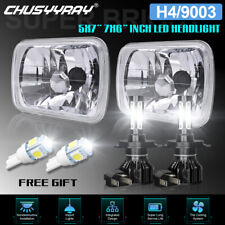 Usado, 2 pares de faróis de LED 5x7 7x6 feixe Hi/Lo para Ford Bronco F150 F250 E-150 Aerostar comprar usado  Enviando para Brazil