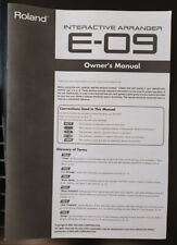 Clavier Roland E09 Owner's manual - manuel utilisateur anglais keyboard comprar usado  Enviando para Brazil