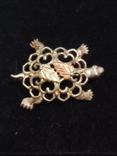 Pingente de tartaruga RGC Black Hills ouro 12k 925 comprar usado  Enviando para Brazil